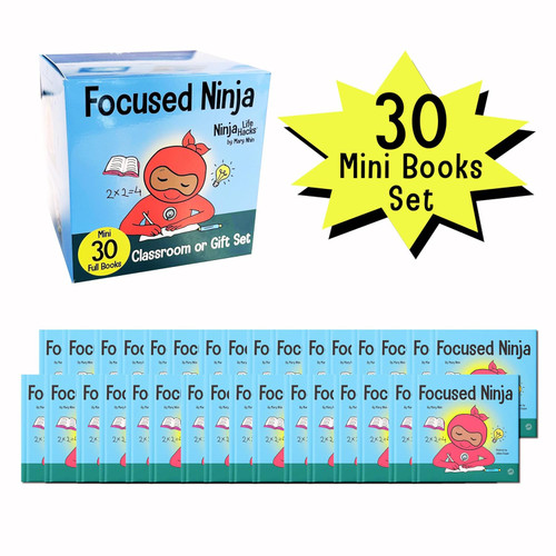 Focused Ninja Mini Books Classroom or Party Gift Set