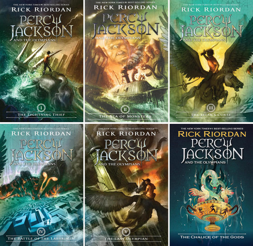 Percy Jackson & the Olympians Series Set of 6 Books. the Lightning