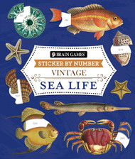 Brain Games - Sticker by Number - Vintage: Sea Life