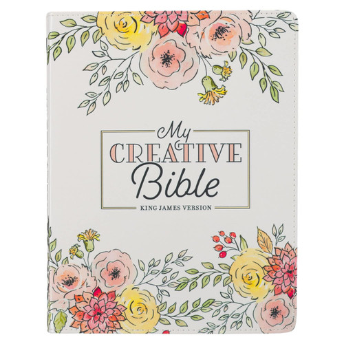 KJV Holy Bible My Creative Bible Faux Leather Flexible Cover Ribbon