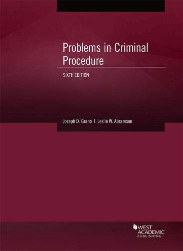 Problems in Criminal Procedure