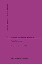 Code of Federal Regulations Title 9 Animals and Animal Products Parts