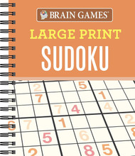 Brain Games - Large Print Sudoku (Orange)