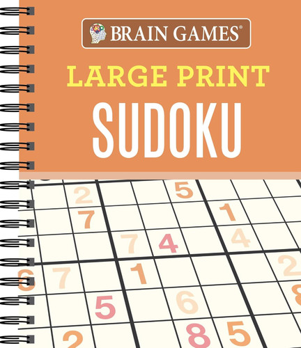 Brain Games - Large Print Sudoku (Orange)