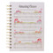 Christian Art Gifts Journal w/Scripture Amazing Grace Pink Red Floral