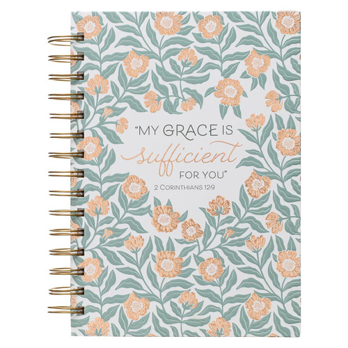 Christian Art Gifts Journal w/Scripture My Grace Is Sufficient For