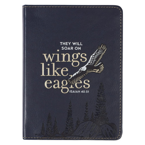 Christian Art Gifts Classic Handy-sized Journal Wings Like Eagles