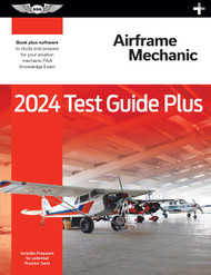2024 Airframe Mechanic Test Guide Plus plus software to study and