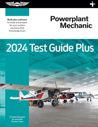 2024 Powerplant Mechanic Test Guide Plus plus software to study and