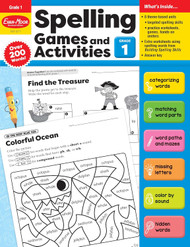 Evan-Moor Spelling Games and Activities Grade 1 - Classroom Resource