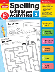 Evan-Moor Spelling Games and Activities Grade 2 - Classroom Resource