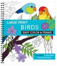 Large Print Easy Color & Frame - Birds