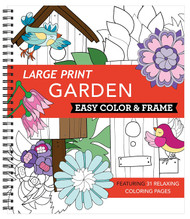 Large Print Easy Color & Frame - Garden