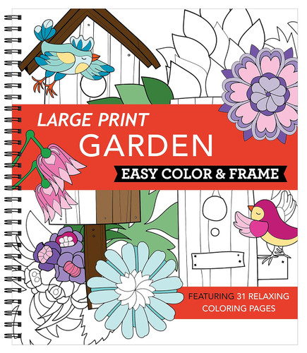 Large Print Easy Color & Frame - Garden