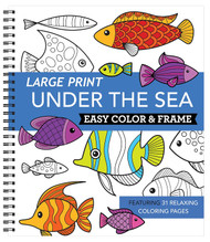 Large Print Easy Color & Frame - Under the Sea