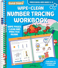 Wipe Clean Number Tracing Workbook for Preschool Kids Ages 3-5