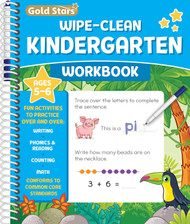 Wipe Clean Kindergarten Workbook for Kids Ages 5-6