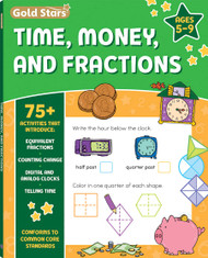 Time Telling Money and Fractions Workbook - 96 Pages - 1st to 3rd Grade