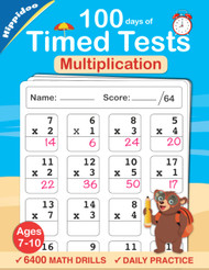 Timed Tests: Multiplication Math Drills Practice 100 days of speed