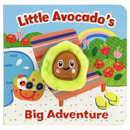 Little Avocado's Big Adventure Finger Puppet Board Book Ages 1-4