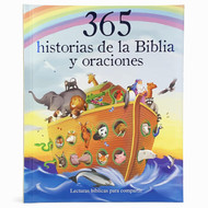 Padded Treasury Gilded 365 Historias de la Biblia y Oraciones