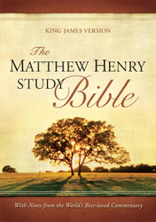 The Matthew Henry Study Bible (Bonded Leather Black Red Letter)