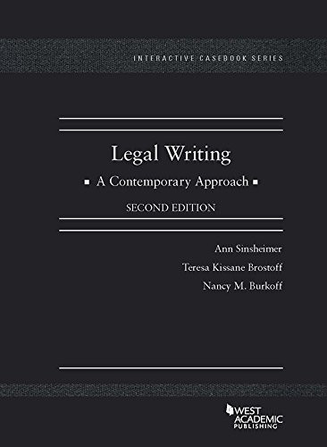 Legal Writing A Contemporary Approach