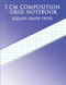 1 Cm Composition Grid Notebook Square Graph Paper