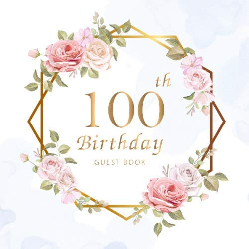100th Birthday Guest Book