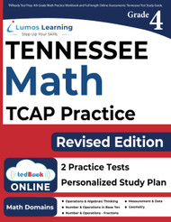 TNReady Test Prep: 4th Grade Math Practice Workbook and Full-length