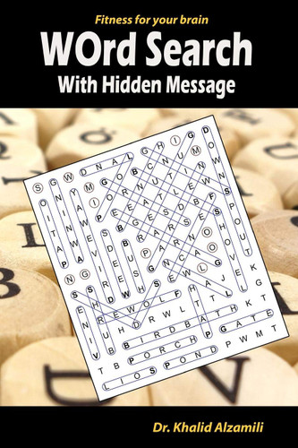 Word Search With Hidden Message: Train your brain anywhere anytime! -