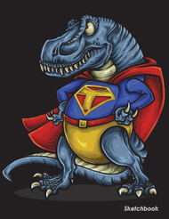 Sketchbook: Dinosaur Trex Sketchbook For Kids Boys Teenagers Tweens