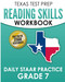 Texas Test Prep Reading Skills Workbook Daily Staar Practice Grade 7: