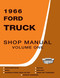 1966 Ford Truck Shop Manual (4 Volume Set) By Detroit Iron