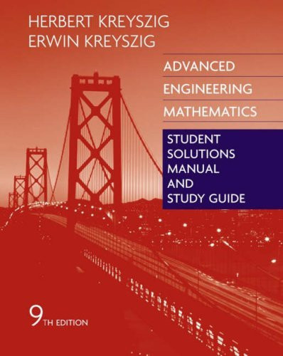 Student Solutions Manual for Advanced Engineering Mathematics by