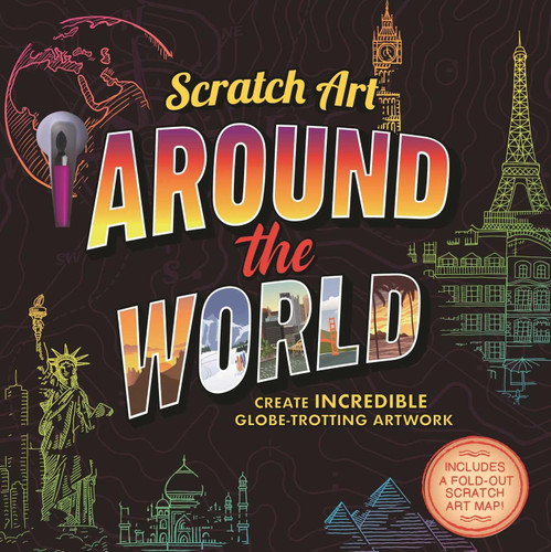 Scratch Art: Around The World-Adult Scratch Art Activity Book: