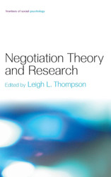 Negotiation Theory and Research (Frontiers of Social Psychology)