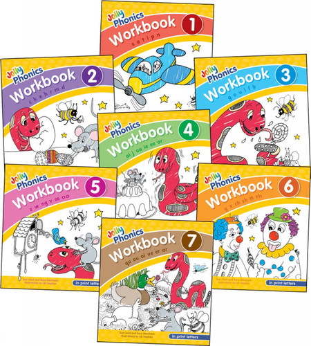 Jolly Phonics Workbooks 1-7 in Print Letters: In Print Letters Jolly Phonics Workbooks 1-7 in Print Letters: In Print Letters