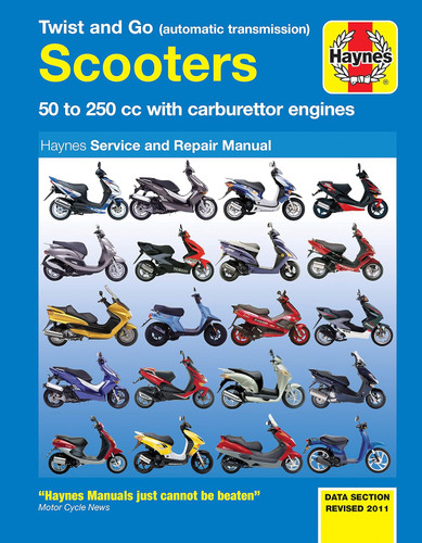 Twist and Go Scooters: 50 to 250 cc with Carburetor Engines