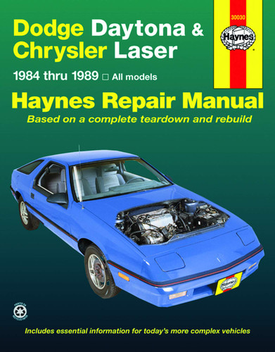 Dodge Daytona & Chrysler Laser 2.2 & 2.5 litre