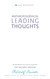 Anthroposophical Leading Thoughts: Anthroposophy as a Path of