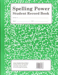 Spelling Power Student Record Book Green Grades 4-6