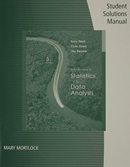 Student Solutions Manual For Peck/Olsen/Devore's Introduction To Statistics And Data Analysis