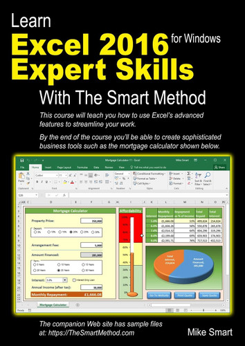 Learn Excel 2016 Expert Skills with The Smart Method: Courseware