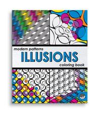 Modern Patterns Adult Coloring: Illusions 23 Differnt Contemporary