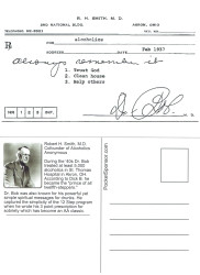 Dr. Bob's Prescription for Recovery Reproduction Postcard