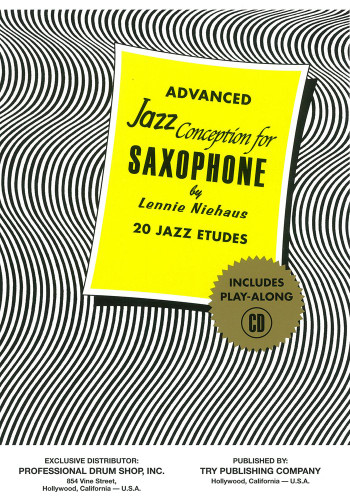 TRY1060 - Advanced Jazz Conception for Saxophone - 20 Jazz Etudes