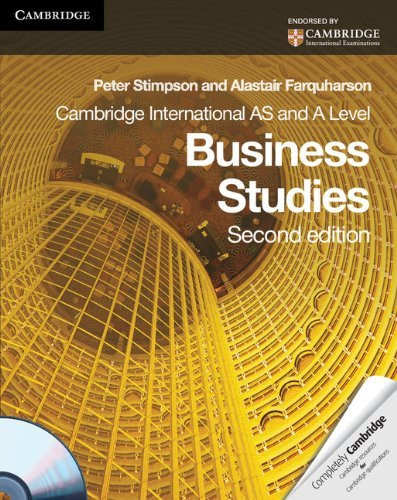 Cambridge International As And A Level Business Studies Student's Coursebook