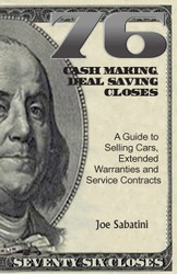 76 Cash Making Deal Saving Closes: A Guide to Selling Cars Extended