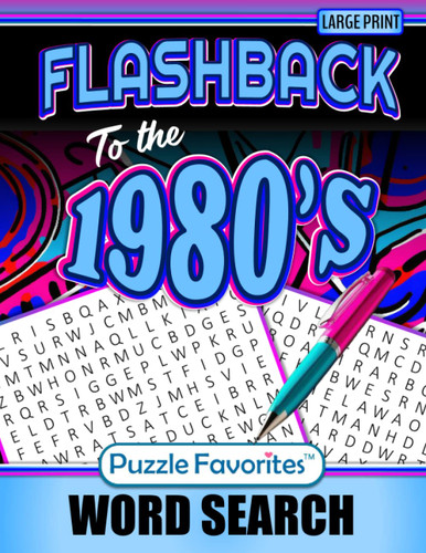 Flashback to the 1980s Word Search Large Print